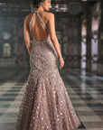 Fit & Flare Mirror Work Gown