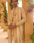 Champagne Sherwani Set
