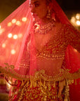 Red Zardosi Lehenga Set
