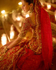 Red Zardosi Lehenga Set