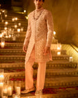 Pink Zardosi Sherwani Set