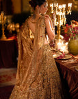 Multi-Coloured Stone & Pearl Lehenga Set