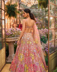 Coffee Floral Lehenga Set