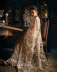 Nude Applique Saree 1