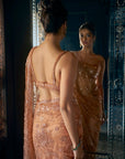 Copper Sequin Saree 3