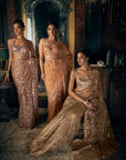 Copper Sequin Saree 4