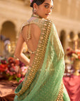 Green Gold Zardosi Lehenga Set