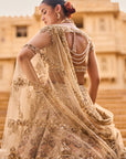 Light Gold Zardosi Lehenga