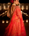 Red Zardosi Lehenga Set