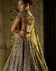 Antique Emerald Lehenga Set