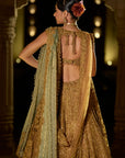 Antique Gold Lehenga Set