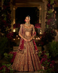 Plum & Maroon Zardosi Lehenga Set