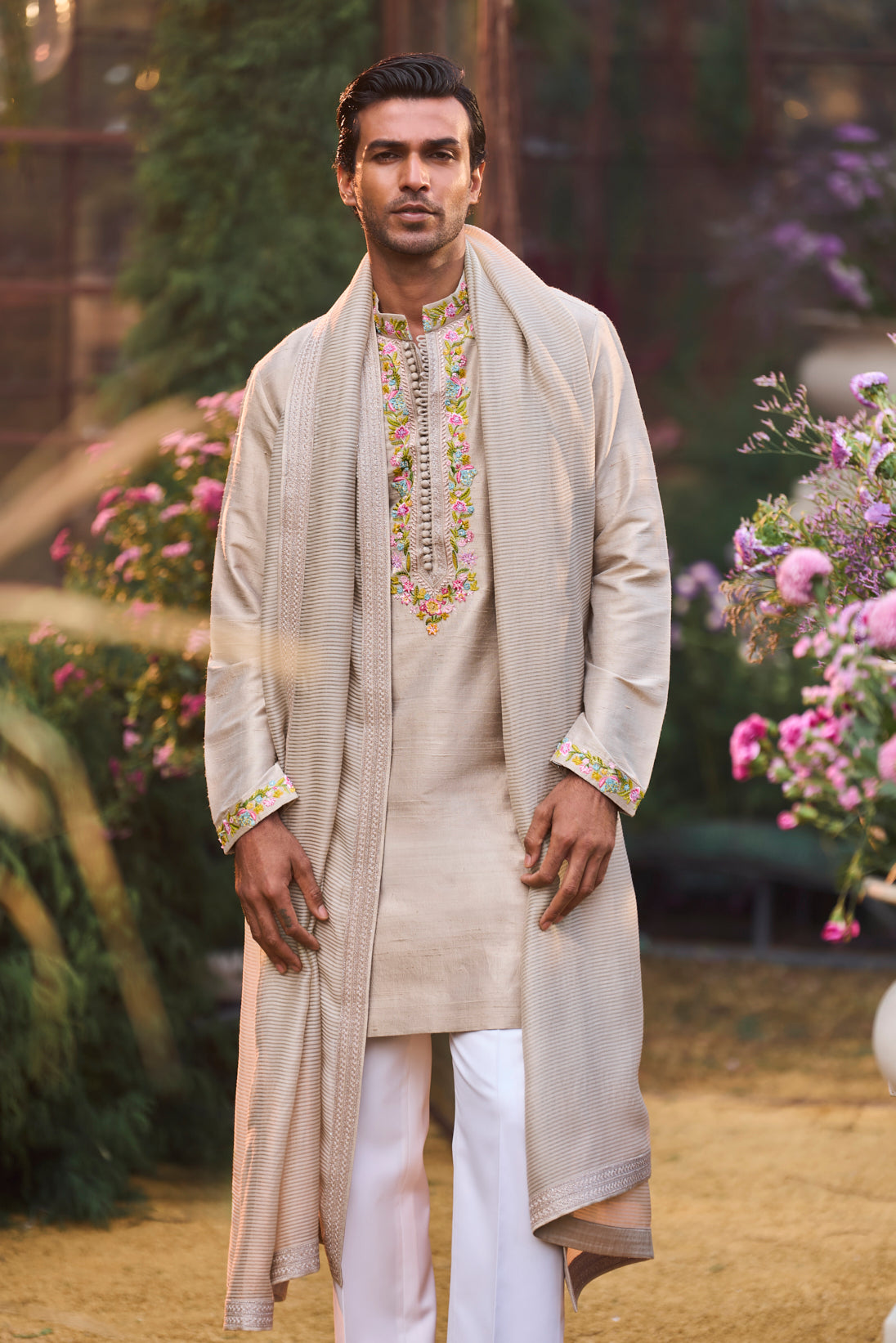 Greige Kurta Set