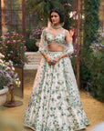 Emerald Floral Lehenga Set