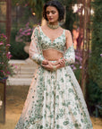 Emerald Floral Lehenga Set