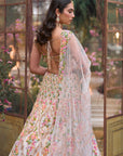 Multi-Coloured Floral Lehenga Set