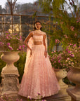 Candy Pink Three-Dimensional Lehenga Set