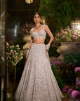 Slate Grey Sequin Lehenga Set