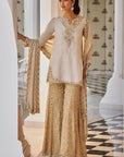 Silver Gold Sharara Set Full
