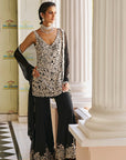 Black Pearl Sharara Set Full 2