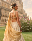 Ivory Gold Lehenga Set
