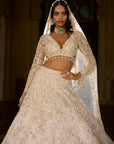 Ivory Gold Sequin Lehenga Set