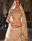 Champagne Pearl Lehenga Set