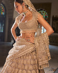 Champagne Pearl Lehenga Set
