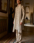 Ash Grey Sherwani Set