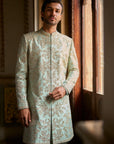 Sage Green Sherwani Set