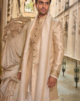 Light Beige Sherwani Set