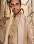 Light Beige Sherwani Set