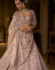 Powder Peach Lehenga Set