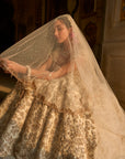 Ivory Gold Floral Zardosi Lehenga Set