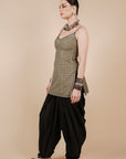Soft Beige Short Tunic Set