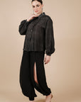 Soft Black Long Top