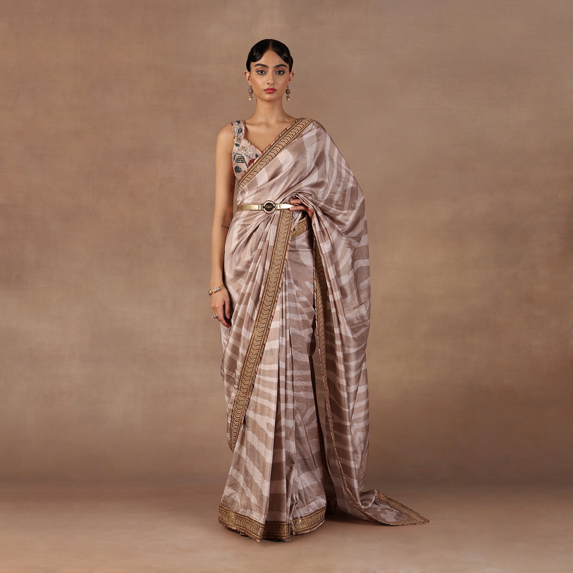 Soft Pink Saree Set
