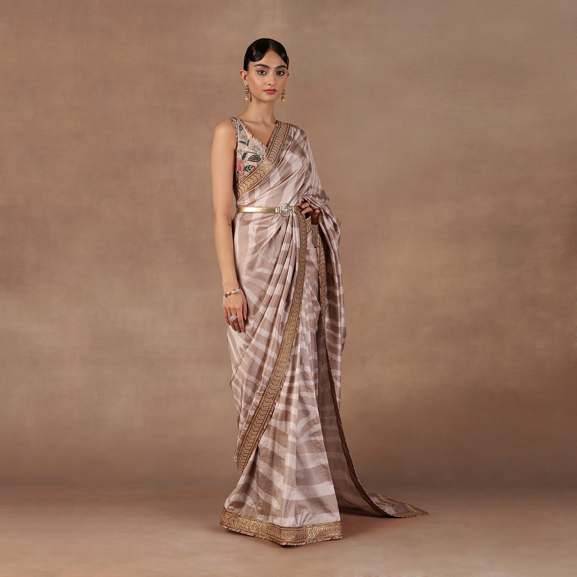 Soft Pink Saree Set