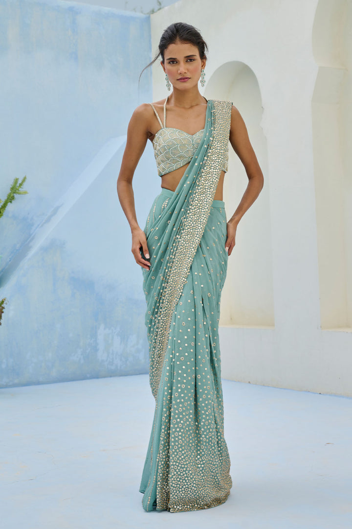 Sufi Pre-Drape Saree