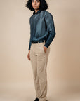 Teal Blue Ombre Chevron Shirt