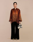 Tiger Print Long Top