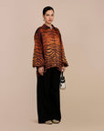Tiger Print Long Top