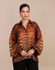 Tiger Print Long Top