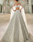 Multi-Coloured Sequin Lehenga Set
