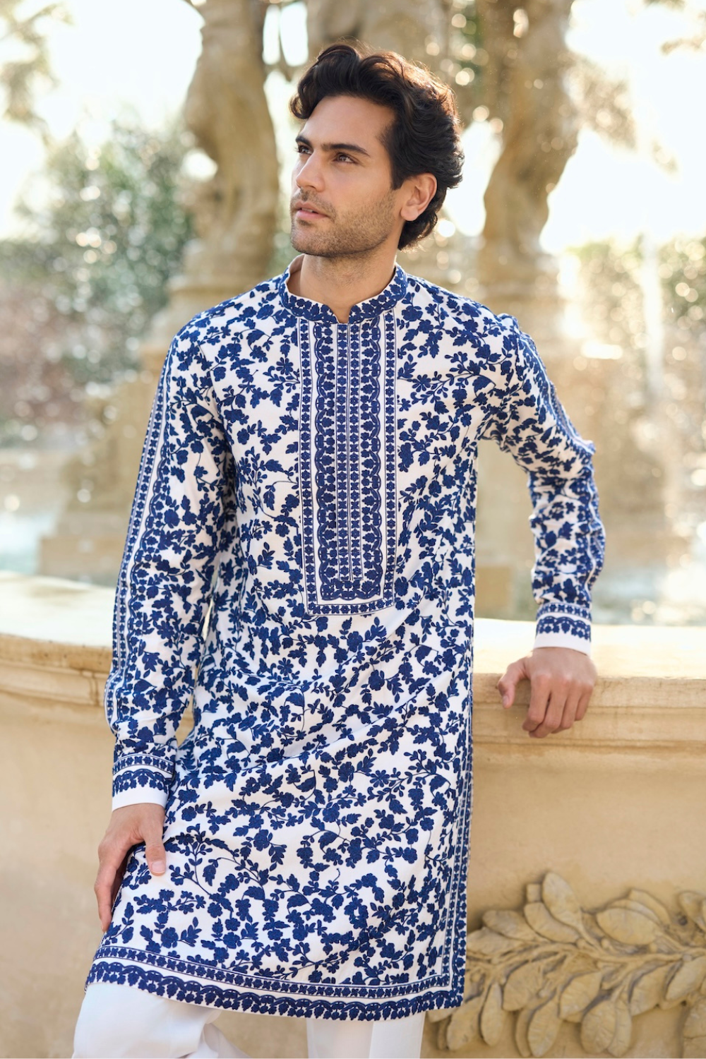 Blue Thread Work Kurta Set - Ready to Ship