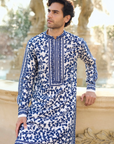 Blue Thread Work Kurta Set - Ready to Ship