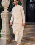 Ivory Thread Work Bundi Set