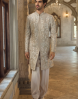 Greige Sherwani Set