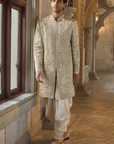 Antique Gold Sherwani Set