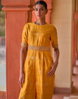 Kasundi Banarasi Silk Jumpsuit